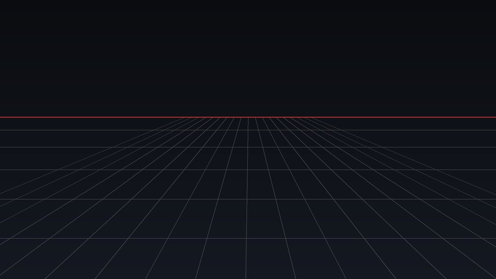 Cover art: a perspective grid receding to a horizon