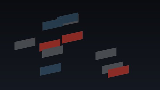 Cover art: overlapping isometric blocks