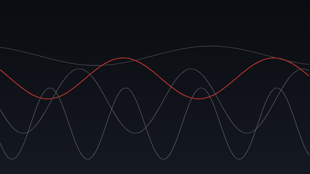 Cover art: overlapping waveforms